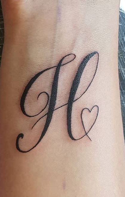 h tattoo designs|H letter tattoo